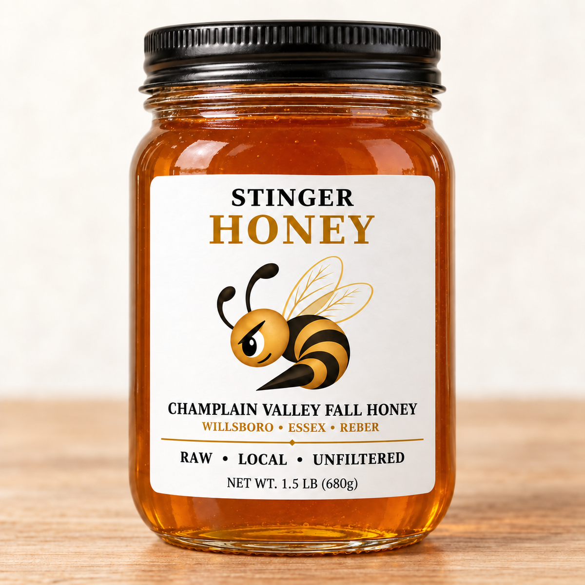 New York Champlain Valley Fall Honey