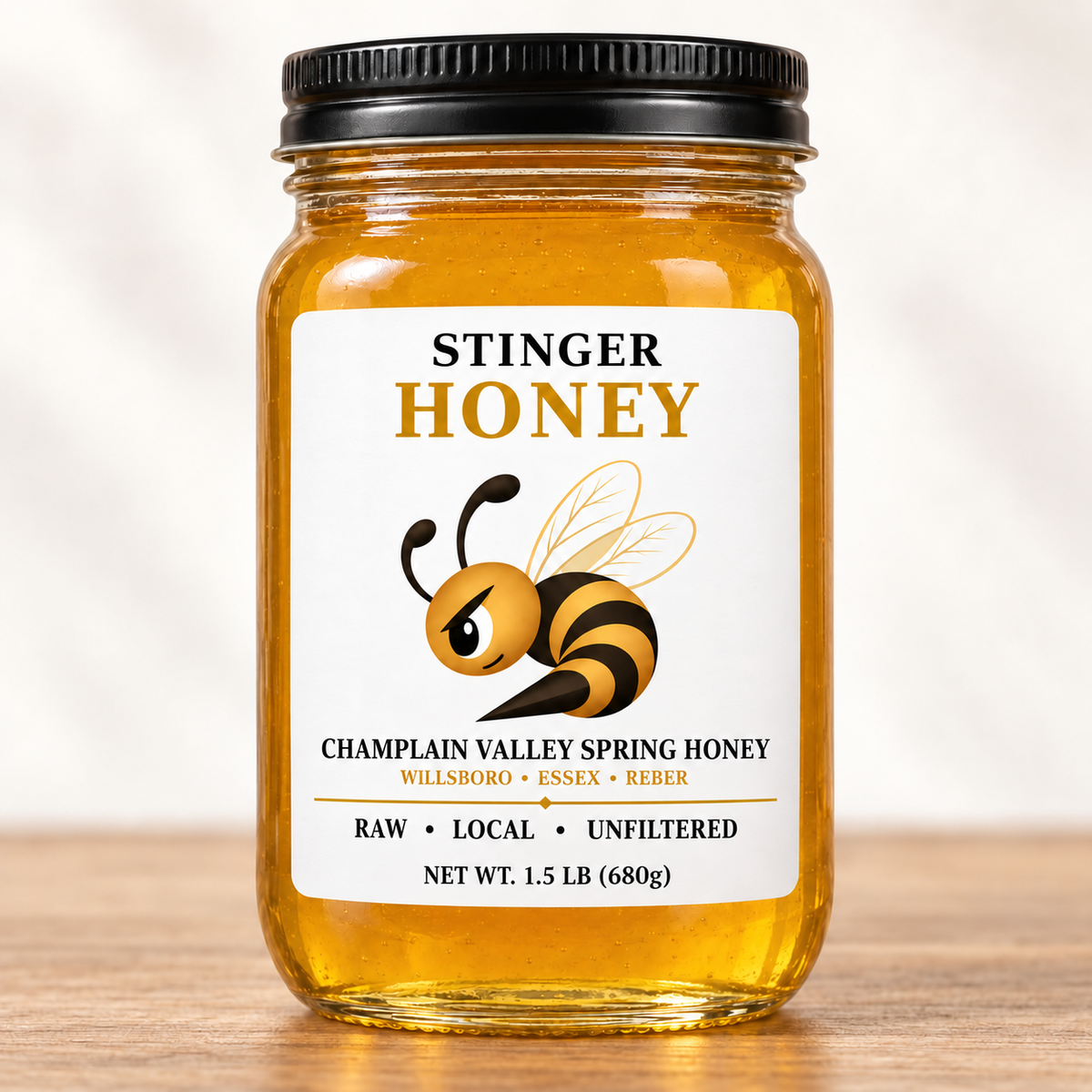 New York Champlain Valley Spring Honey
